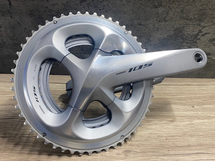 KJ033 シマノ SHIMANO 105 FC-R7000 クランクセット 175mm 52/36T 11S シルバー