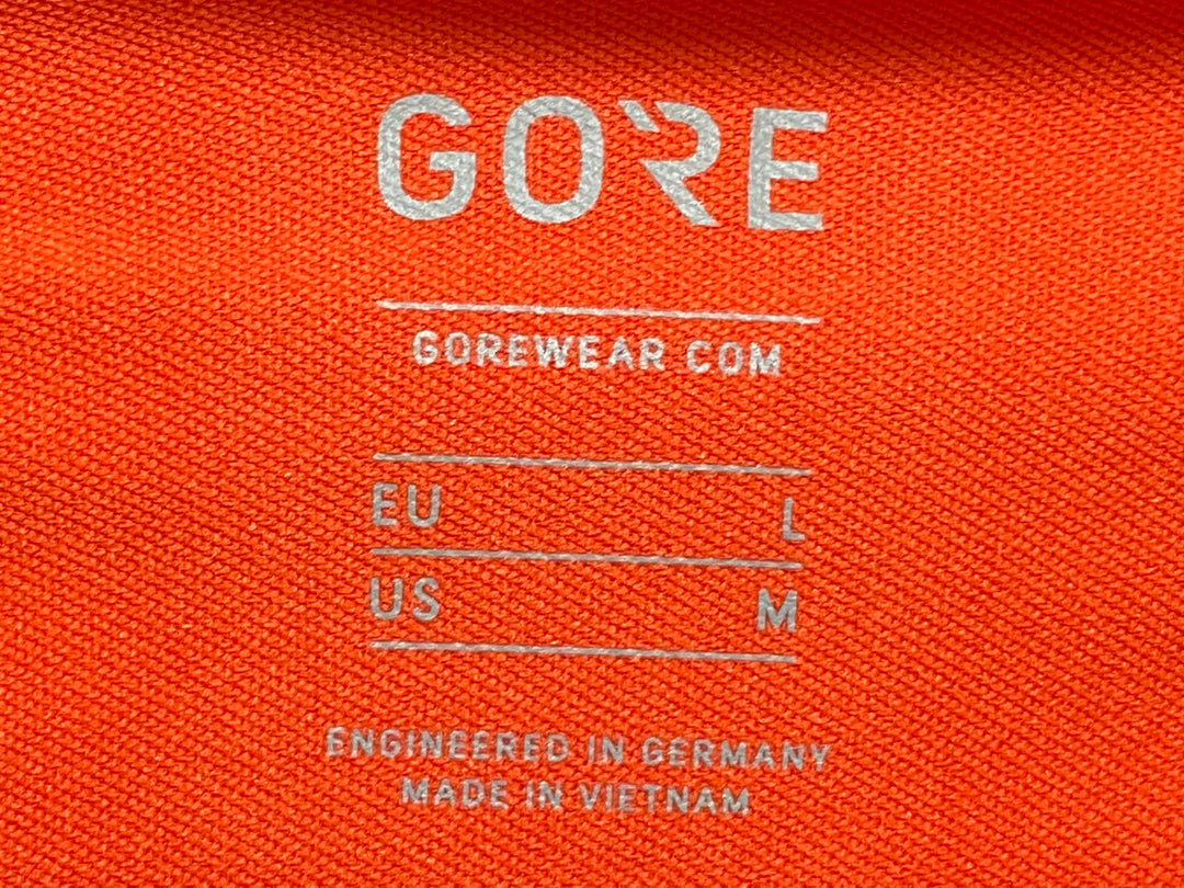 JQ796 ゴア GORE 長袖 サイクルジャケット オレンジ 黒 EU-Lサイズ GORE-TEX INFINIUM