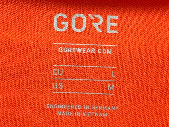 JQ796 ゴア GORE 長袖 サイクルジャケット オレンジ 黒 EU-Lサイズ GORE-TEX INFINIUM