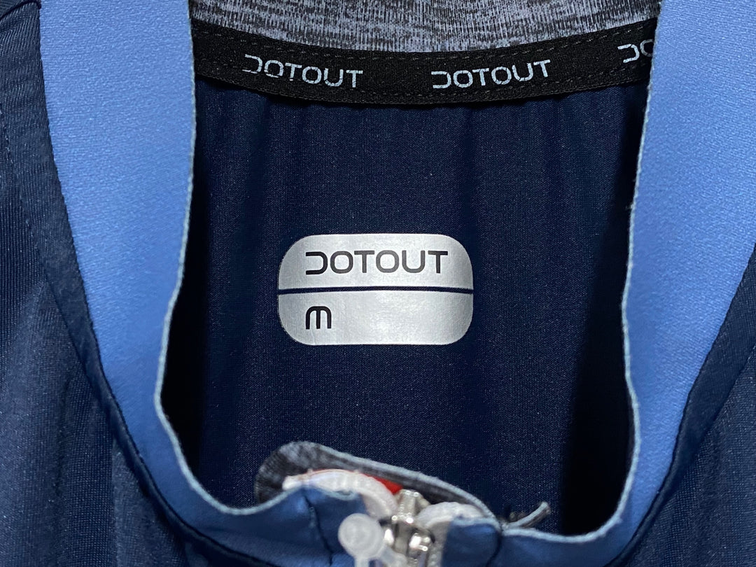 KM228 ドットアウト DOTOUT Horizon Jersey 半袖 サイクルジャージ 紺 M