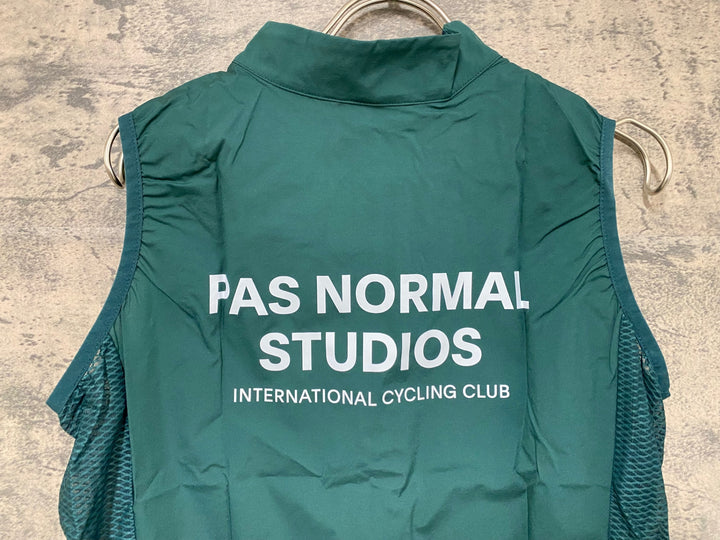 JY626 パスノーマルスタジオ PAS NORMAL STUDIOS MENS STOW AWAY GILET ジレ サイクルベスト 緑 L 未使用