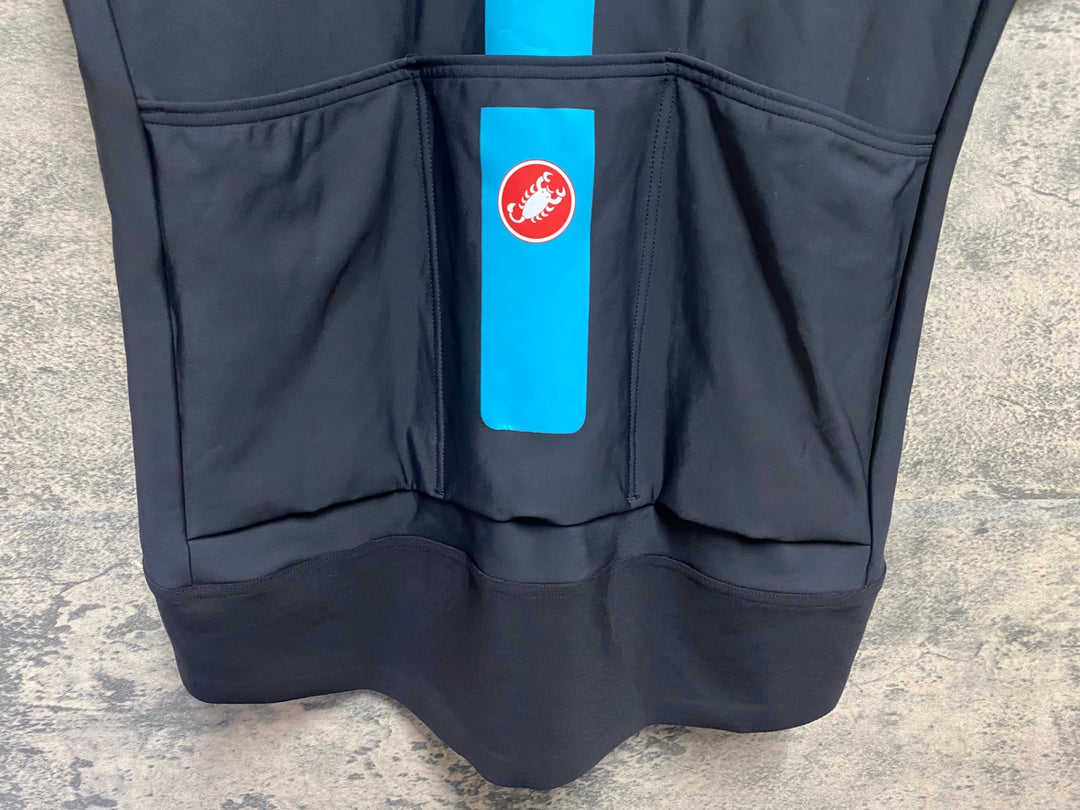 KH265 カステリ CASTELLI 半袖 サイクルジャージ 黒 XXL TEAM SKY 防風