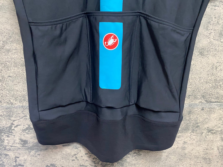 KH265 カステリ CASTELLI 半袖 サイクルジャージ 黒 XXL TEAM SKY 防風