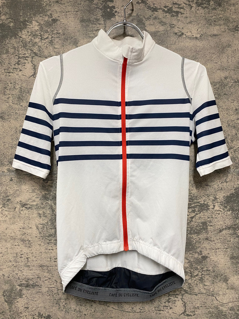 KJ965 カフェドシクリステ CAFE DU CYCLISTE 半袖 サイクルジャージ 白