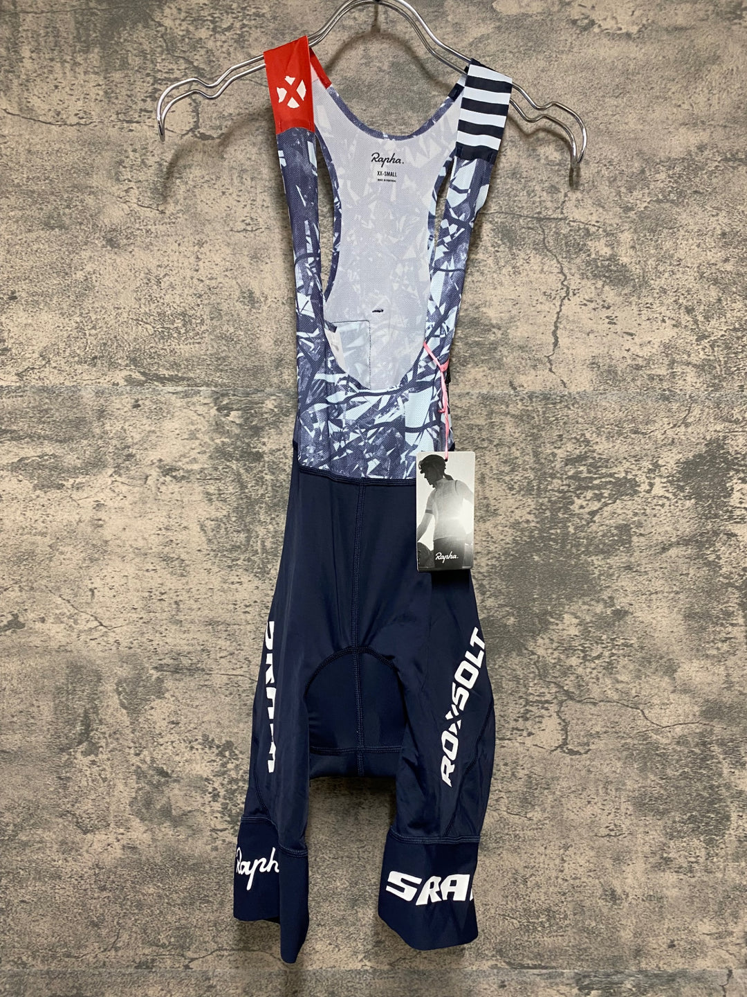 JE138 ラファ Rapha ATHLETES WOMEN'S PRO TEAM BIB SHORTS ビブショーツ ネイビー グレー レディース XXS