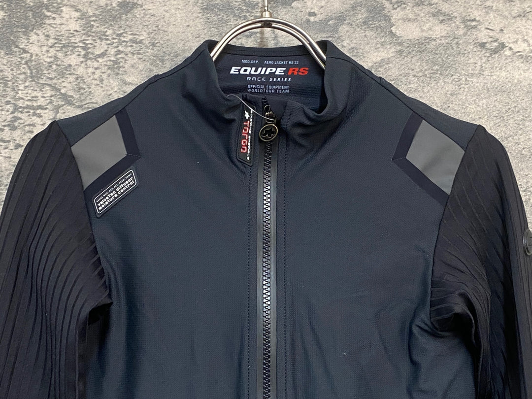 JY231 アソス assos EQUIPE RS AERO JACKET RS 23 長袖 サイクルジャケット 黒 XS 裏起毛