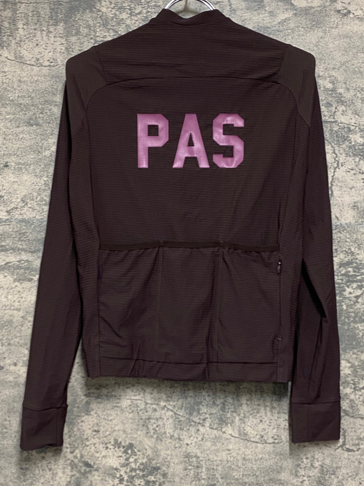KA595 パスノーマルスタジオ PAS NORMAL STUDIOS PAS MECHANISM PRO LONG SLEEVE JERSEY 長袖 サイクルジャージ バーガンディ M