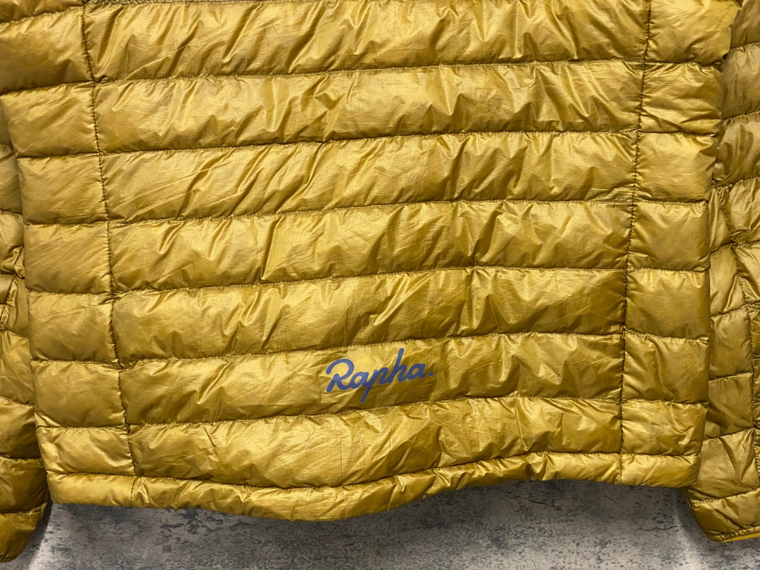 JY604 ラファ Rapha EXPLORE DOWN JACKET 長袖 ジャケット 茶 M 中綿 ダウン