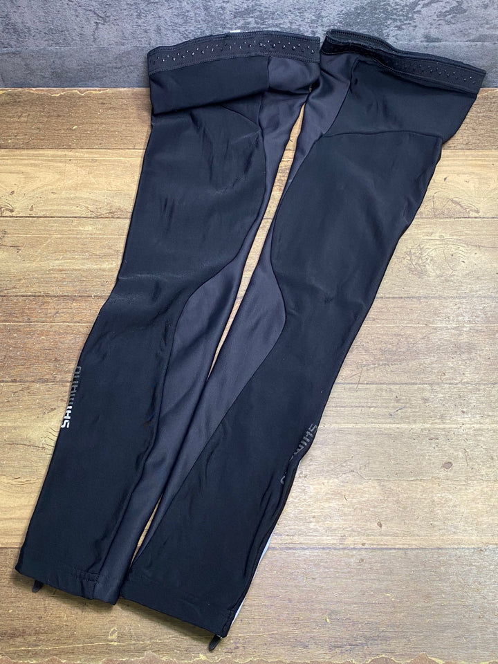 JI922 シマノ SHIMANO レッグウォーマー 黒 S
