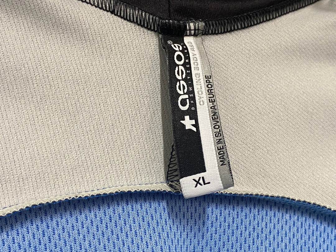 JY643 アソス ASSOS AIRBLOCK 799 EVO 長袖 サイクルジャージ 青 黒 XL