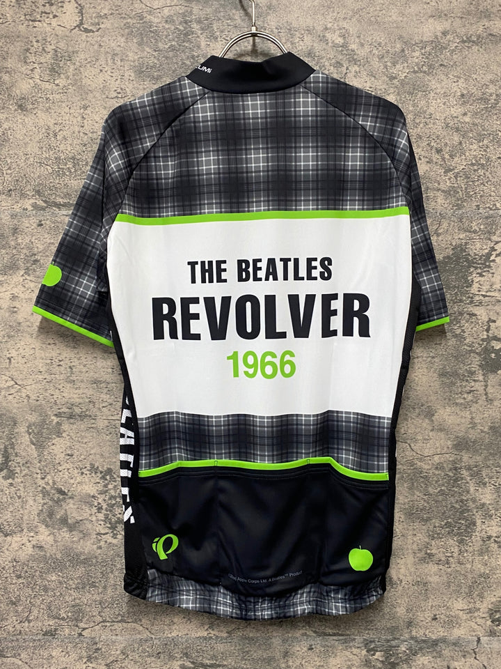 KA648 パールイズミ PEARL iZUMi 半袖 サイクルジャージ 黒 白 総柄 XL