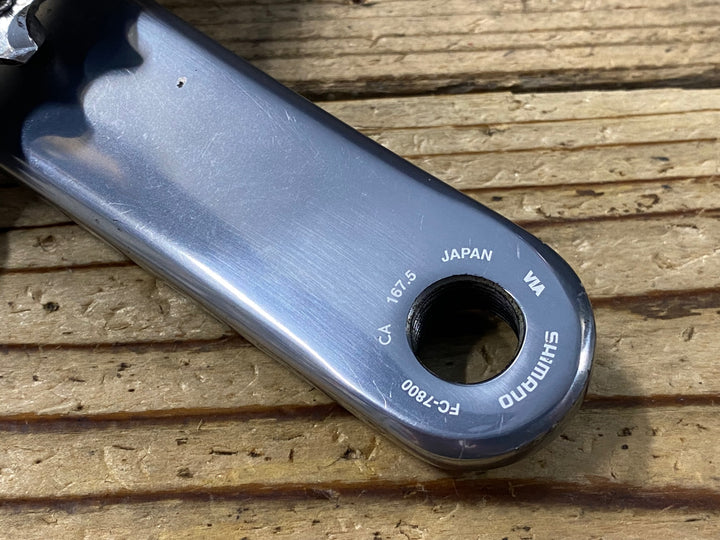 KQ182 シマノ SHIMANO デュラエース DURA-ACE FC-7800 クランクセット 167.5mm 50/39T 10S
