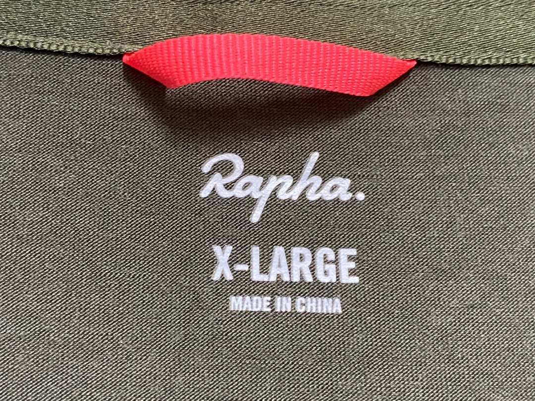 JP267 ラファ Rapha LONG SLEEVE BREVET WINDBLOCK JERSEY 長袖 サイクルジャージ カーキ XL