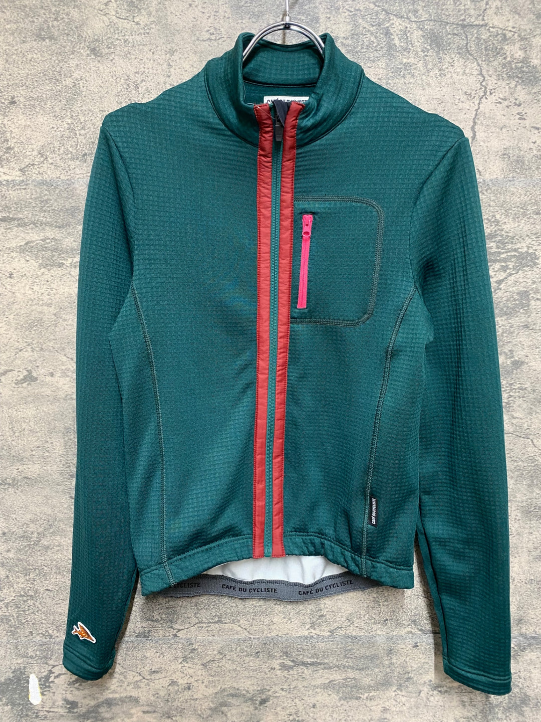 KS236 カフェドシクリステ cafe du cycliste LORENNE 長袖 サイクルジャージ 緑 S
