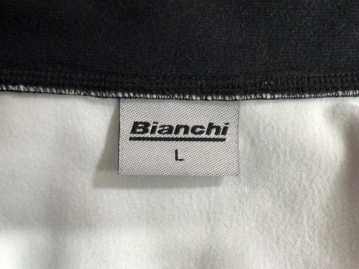 KJ356 ビアンキ Bianchi 長袖 サイクルジャケット 紺 L 裏起毛