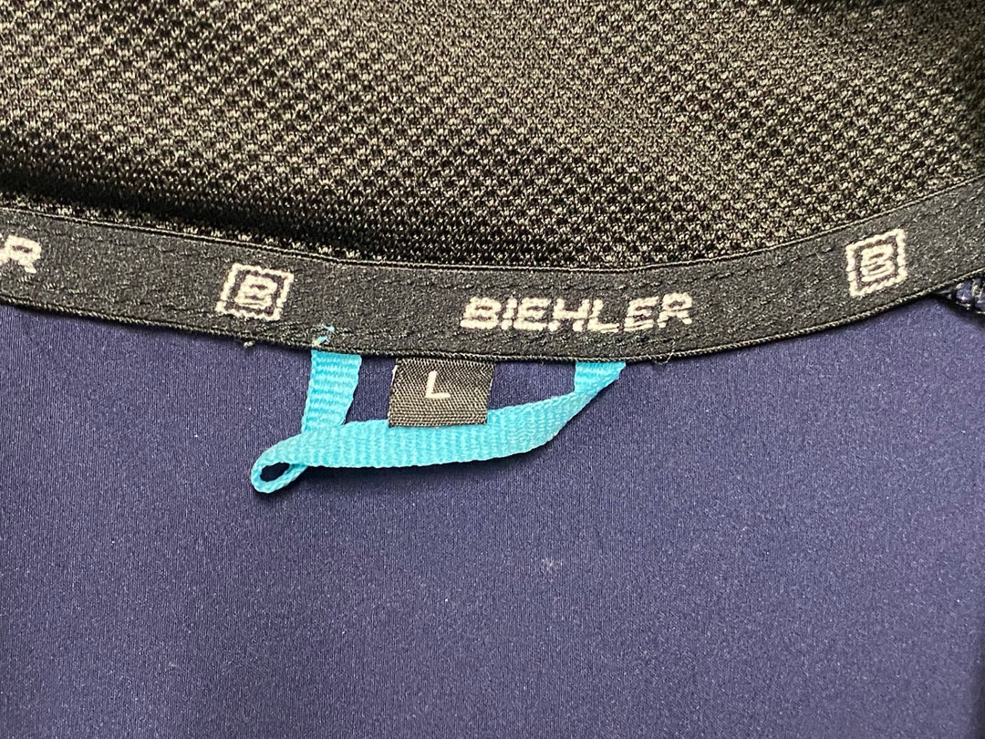 JH980 BIEHLER ジレ サイクルベスト 濃紺 L