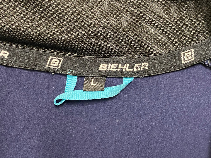 JH980 BIEHLER ジレ サイクルベスト 濃紺 L