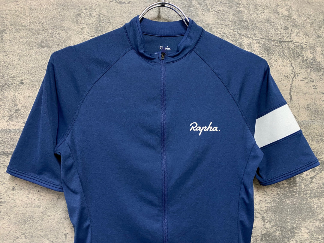 KC426 ラファ Rapha WOMEN'S CORE JERSEY 半袖 サイクルジャージ 青 XS レディース