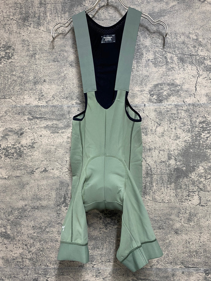 JY495 パスノーマルスタジオ PAS NORMAL STUDIOS Essential Thermal Bibs ビブショーツ オリーブ S 裏起毛 ※パットアタリ