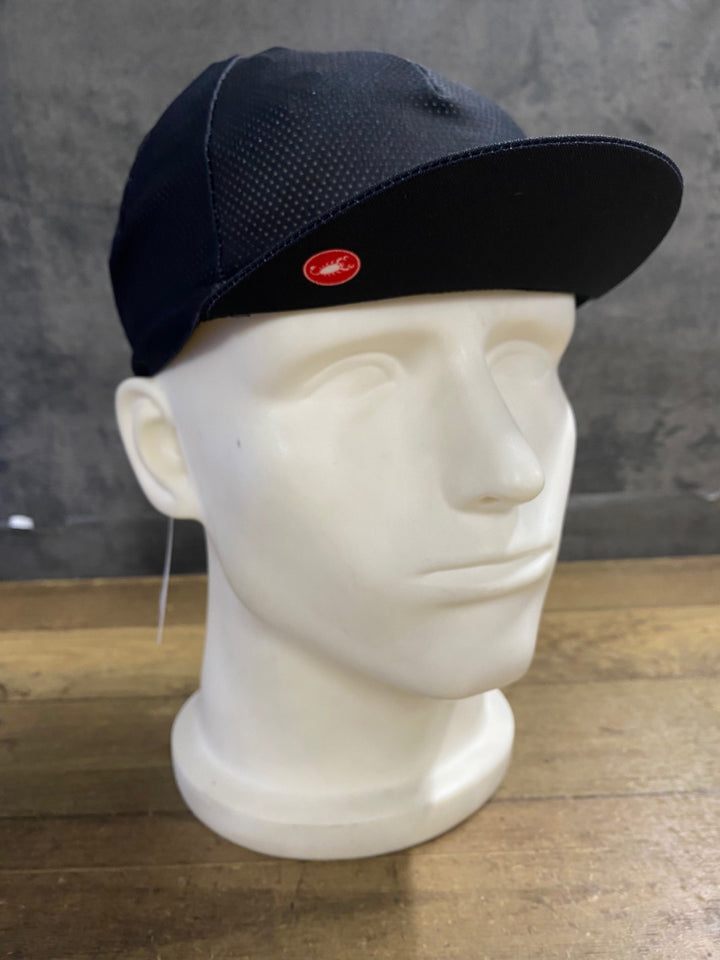 KE161 カステリ CASTELLI サイクルキャップ 黒 フリーサイズ