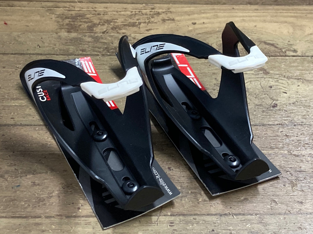 KP109 エリート ELITE CUSTOM RACE ボトルケージ 黒 白 2個セット
