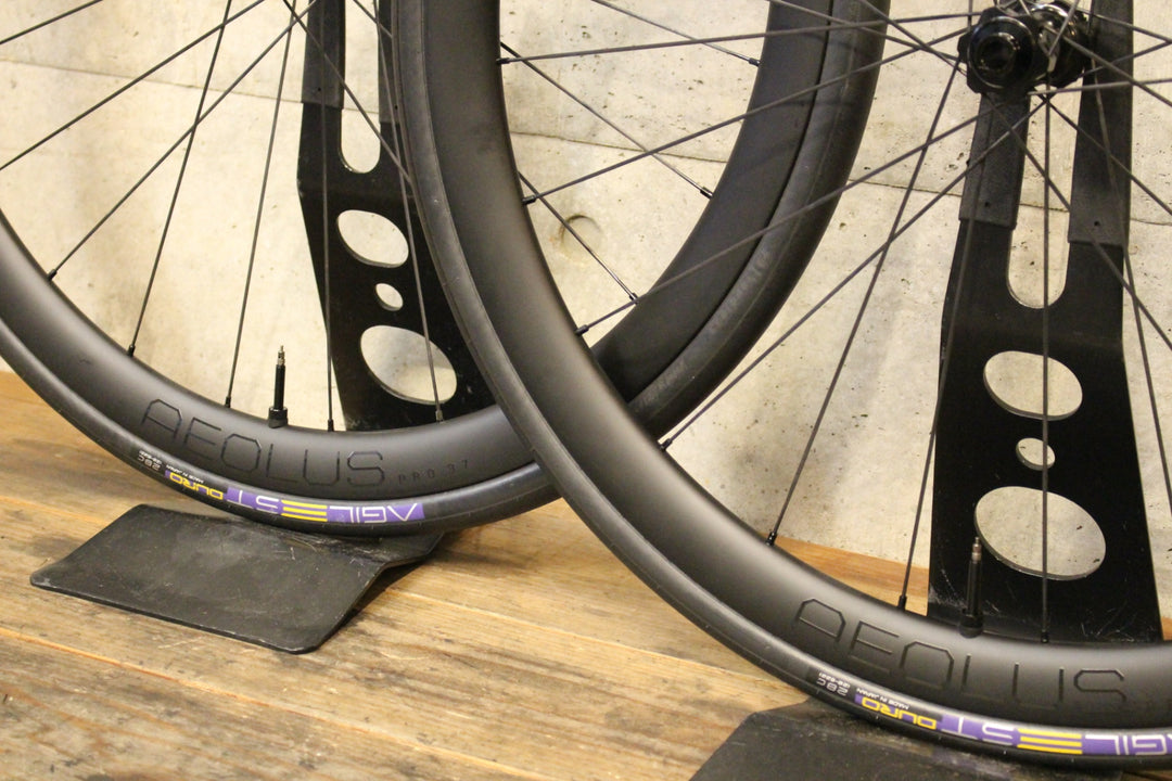 ボントレガー BONTRAGER アイオロス プロ AEOLUS PRO 37 TLR DISC カーボン チューブレスレディ ホイールセット シマノ11S/12S 21C 【福岡店】