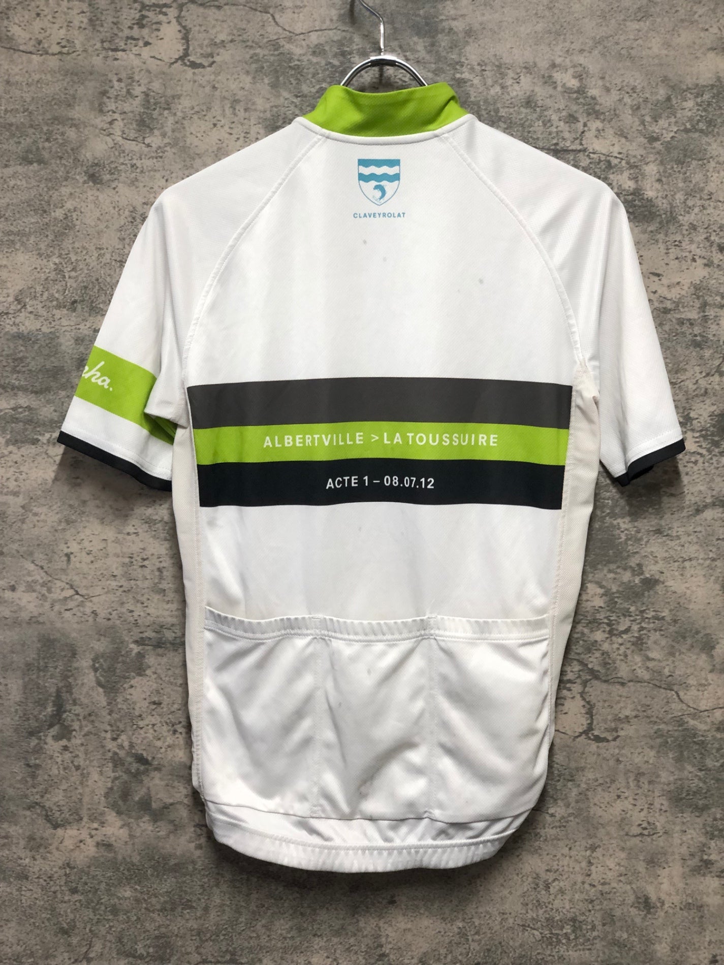 JZ505 ラファ RAPHA L'ETAPE DU TOUR 2012 半袖 サイクルジャージ S 白