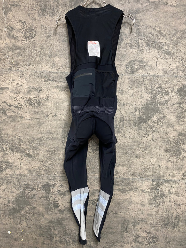 JY680 ラファ Rapha CARGO WINTER TIGHTS WITH PAD カーゴ ビブタイツ 黒 L 裏起毛