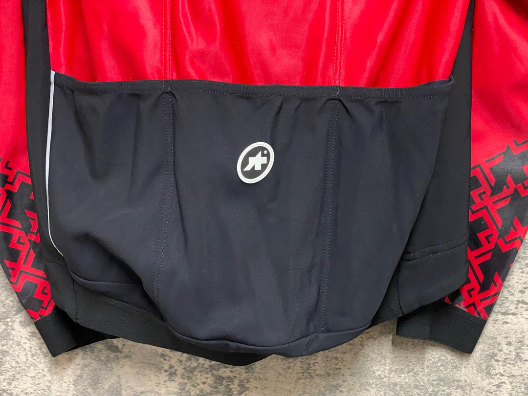 JQ078 アソス ASSOS MILLE GT JACKET WINTER サイクルジャケット 黒赤 M