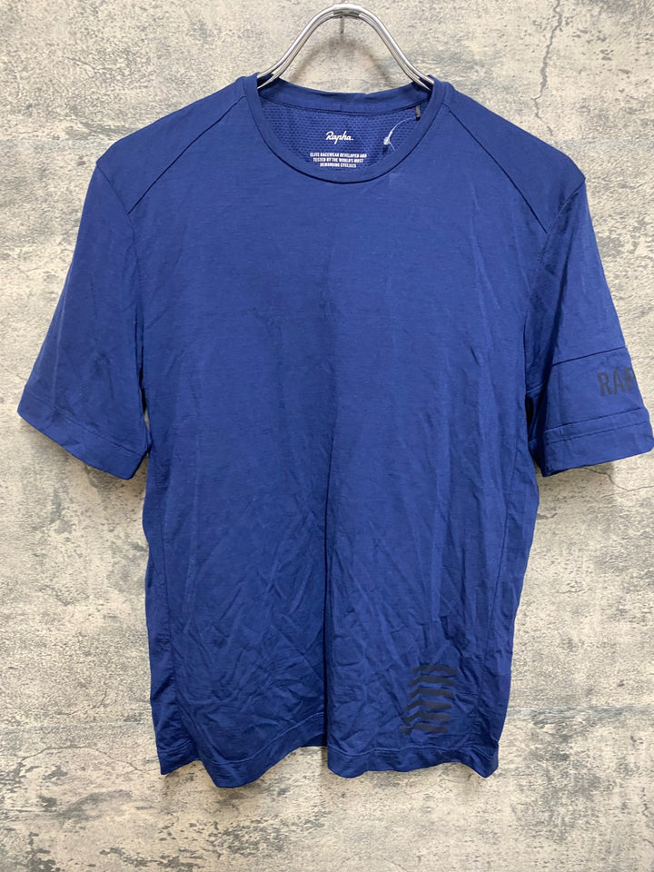 JZ460 ラファ RAPHA TEAM TRANSFER MERINO T-SHIRT 青 S