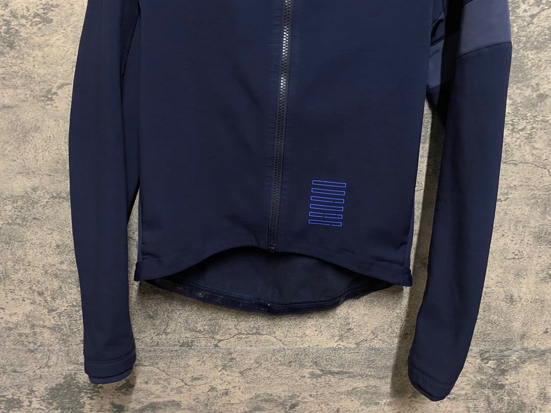JQ367 ラファ Rapha PRO TEAM TRAINING JACKET 長袖 サイクルジャケット 濃紺 M 裏起毛