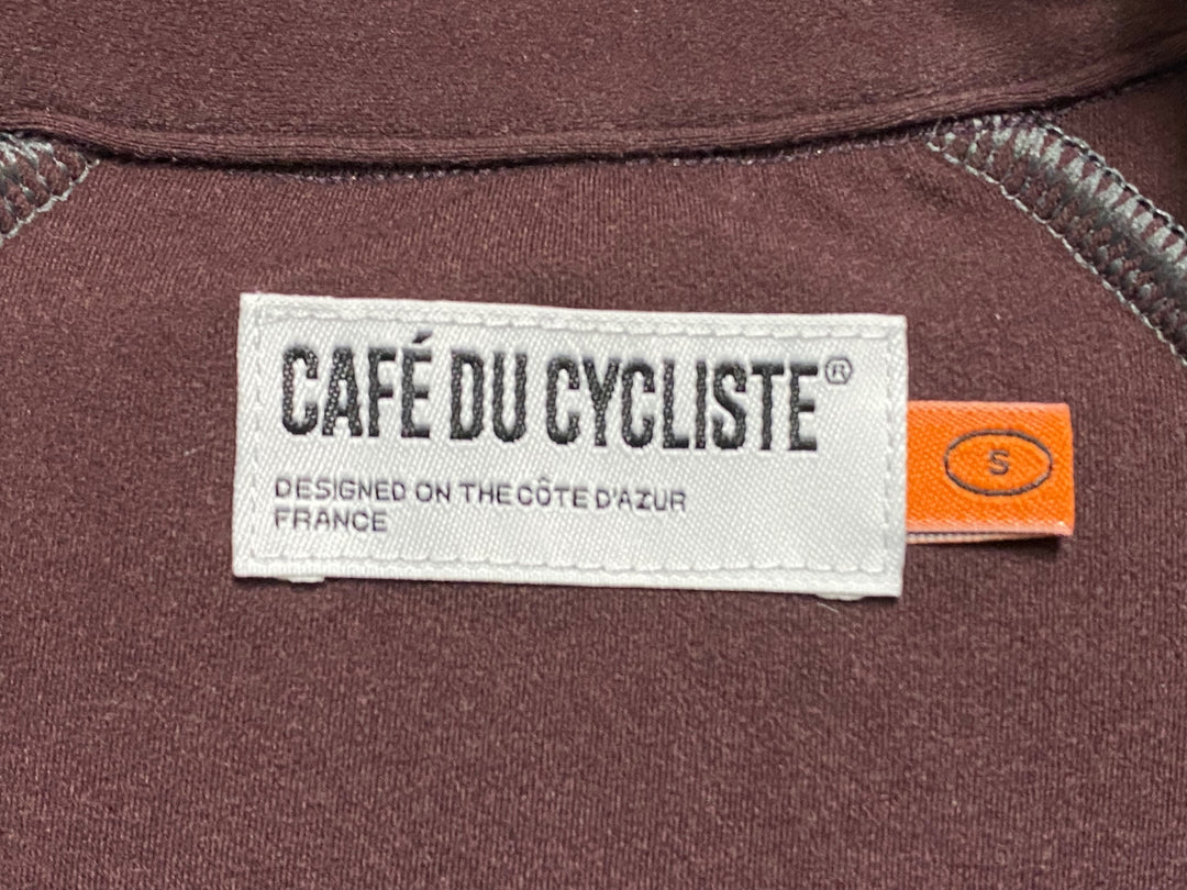 KS243 カフェドシクリステ cafe du cycliste MARGUERITE 長袖 サイクルジャージ S バーガンディー