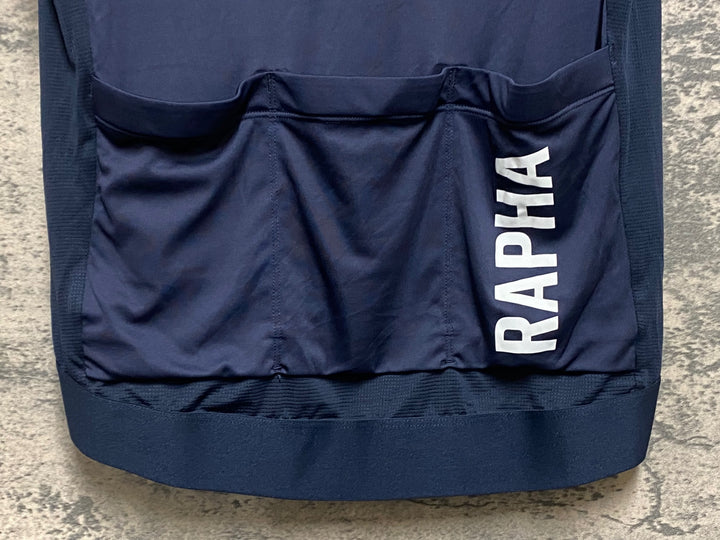 KO101 ラファ Rapha PRO TEAM TRAINING JERSEY 半袖 サイクルジャージ 紺 M