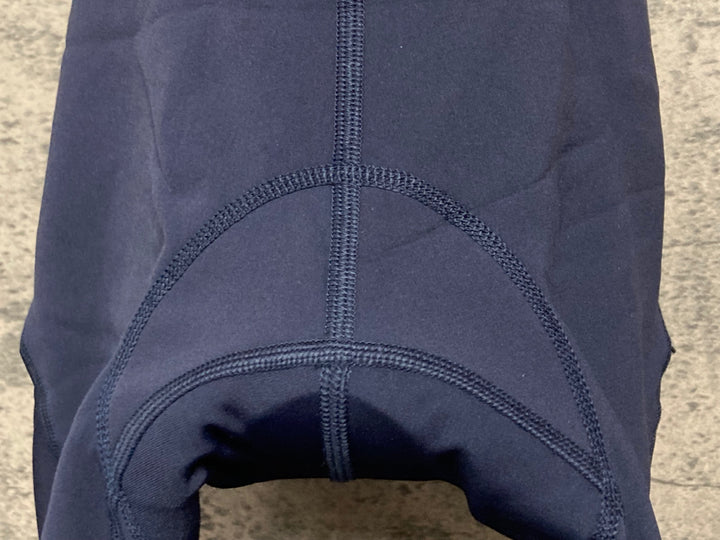 JE270 ラファ Rapha SOUPLESSE WINTER TIGHTS WITH PAD ビブタイツ ダークネイビー オレンジ レディース XXS 裏起毛