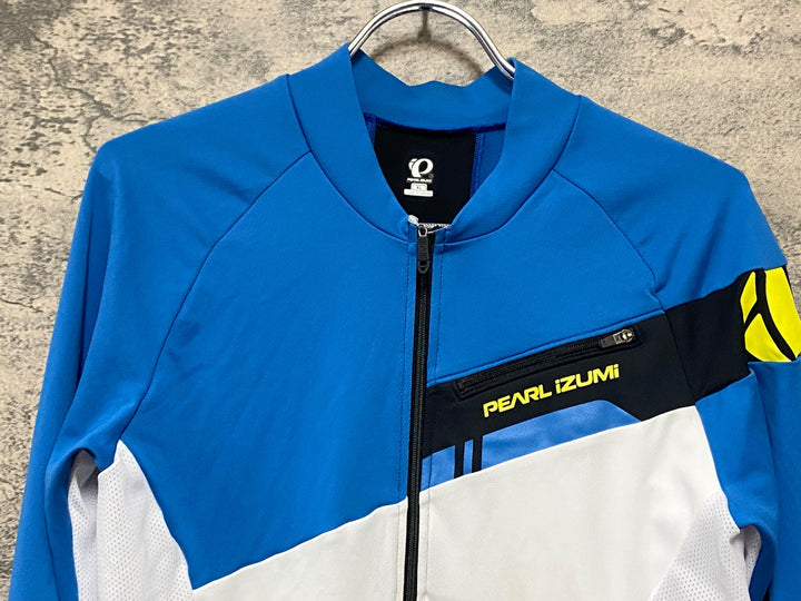 KC645 パールイズミ PEARL iZUMi 長袖 サイクルジャージ 水 白 XL