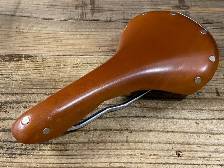 KE472 ブルックス BROOKS スワロー SWALLOW Chrome レザーサドル ハニーブラウン スチールレール