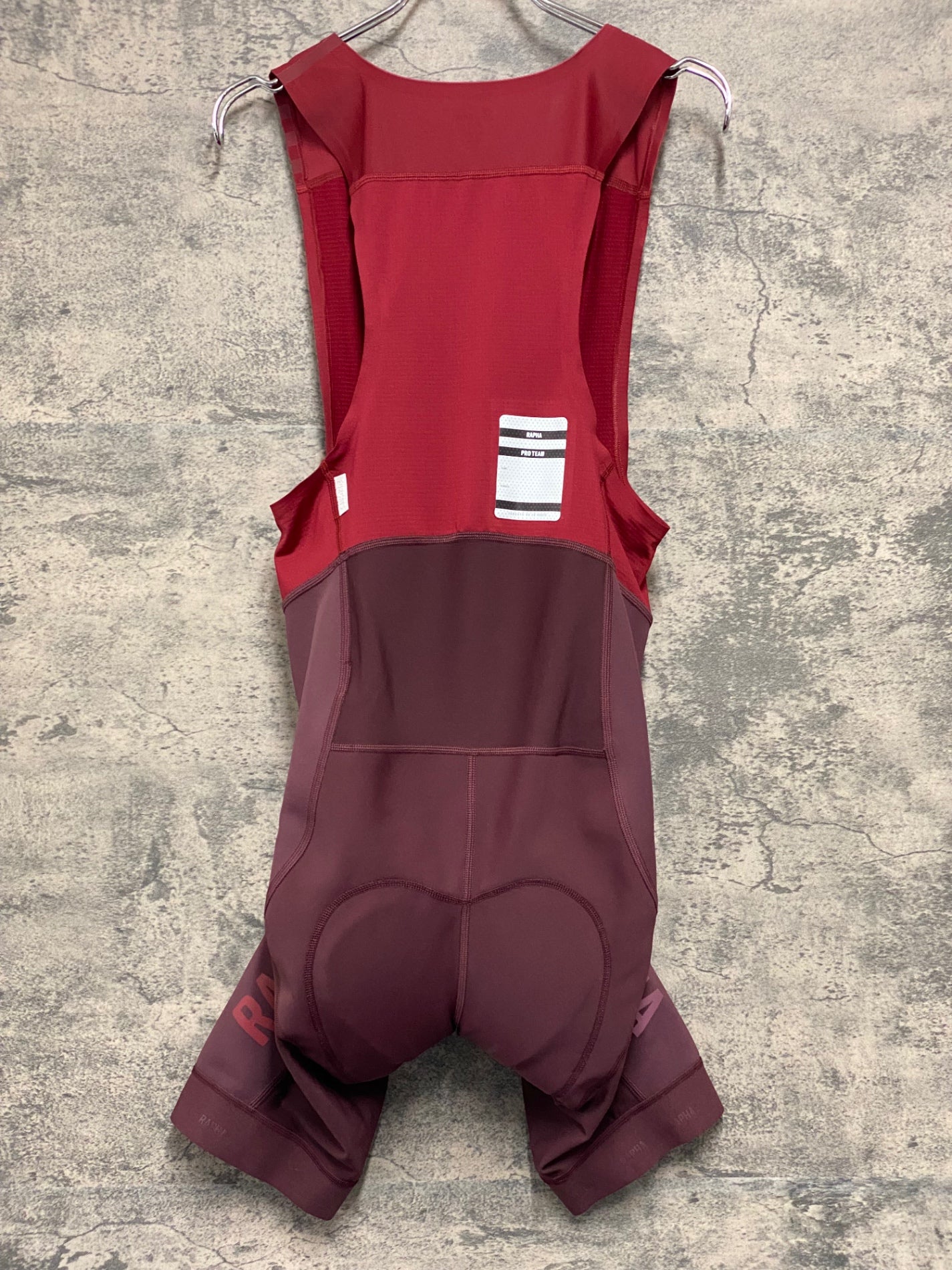 JD991 ラファ Rapha PRO TEAM WINTER BIB SHORTS ビブショーツ 赤 M 裏