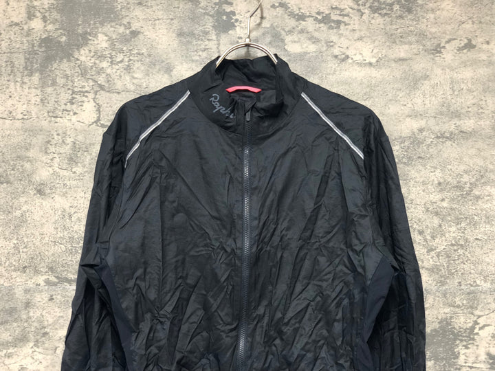 KK083 ラファ RAPHA WIND JACKET 長袖 ウインドブレイカー サイクルジャケット 黒 M