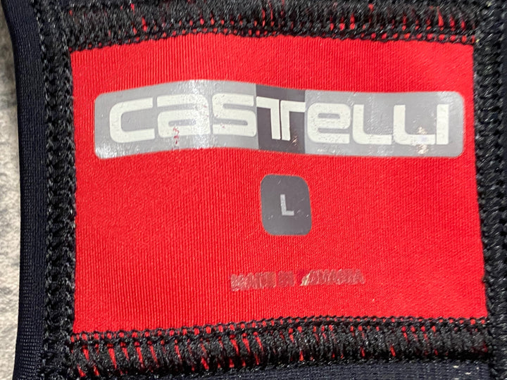 KG033 カステリ CASTELLI ビブショーツ 黒 L ※タグカット