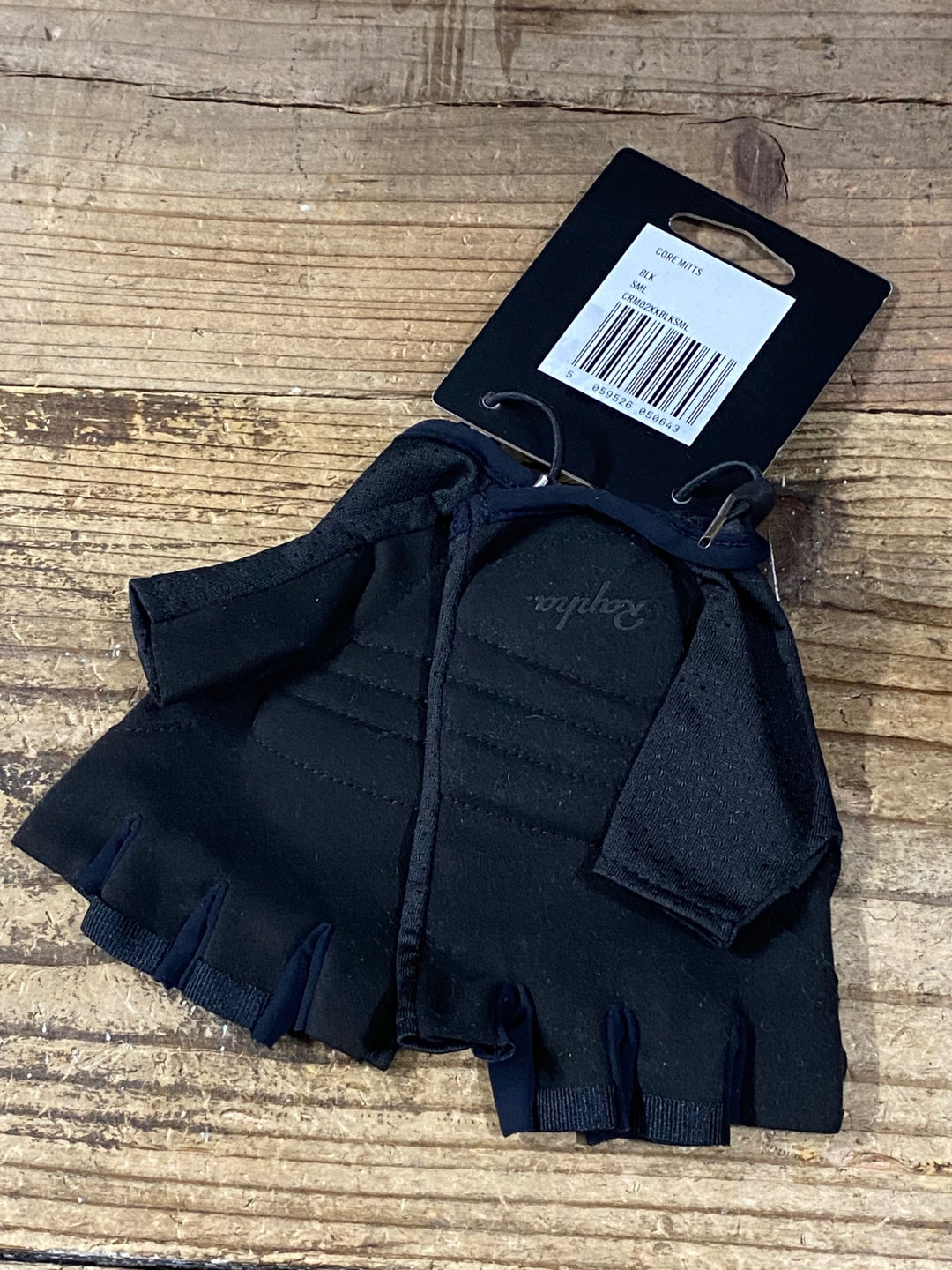 KH476 ラファ RAPHA CORE MITTS 指抜き グローブ S 黒紺