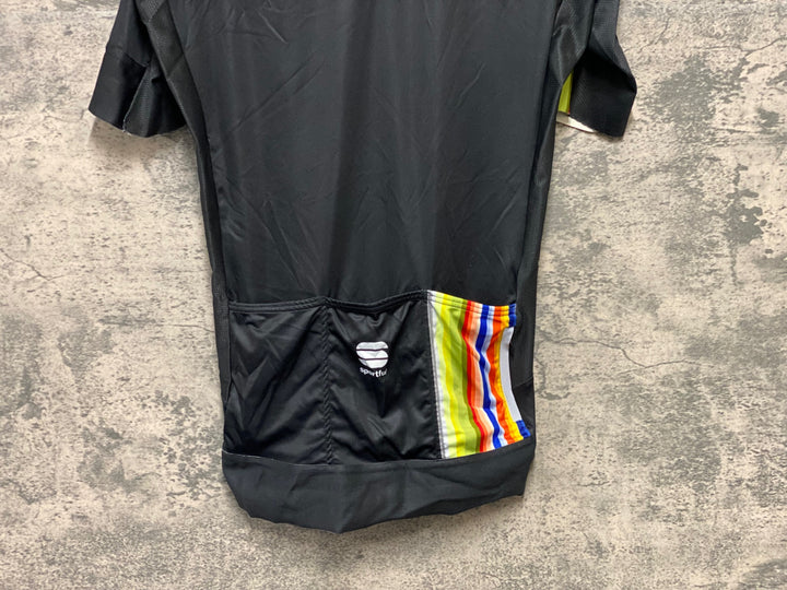 KI164 スポーツフル sportful 半袖 サイクルジャージ 黒 S