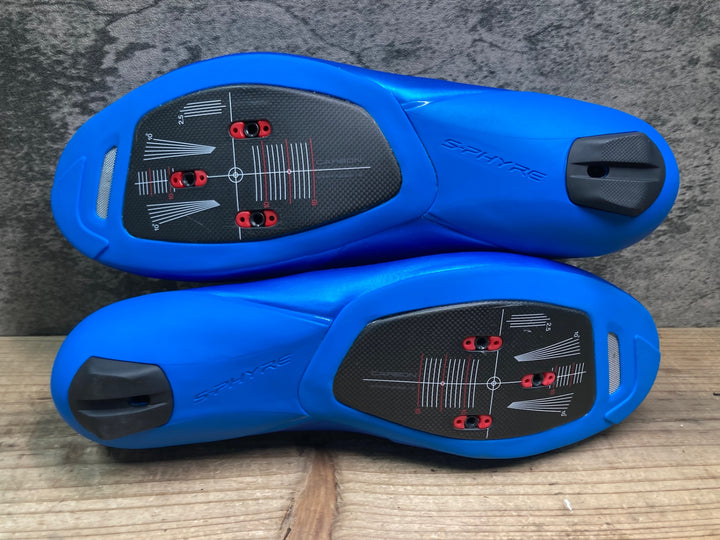 JI914 シマノ SHIMANO S-PHYRE RC9 SH-RC901M ビンディングシューズ 青 EU43 3穴