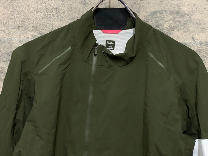 KP760 ラファ Rapha CLASSIC RAIN JACKET Ⅱ 長袖 レインジャケット カーキグリーン L