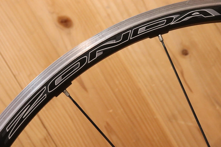 カンパニョーロ CAMPAGNOLO ゾンダ ZONDA アルミ クリンチャー ホイールセット シマノ 11S/12S 【芦屋店】