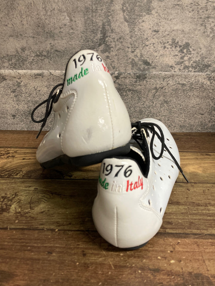 JZ182 ヴィットリア Vittoria Shoes 1976 Classic L-RUBBER ビンディングシューズ EU38 2穴 白