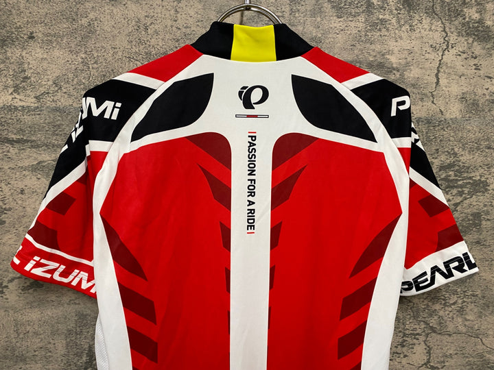 JP880 パールイズミ PEARL iZUMi 半袖 サイクルジャージ L 黒白赤