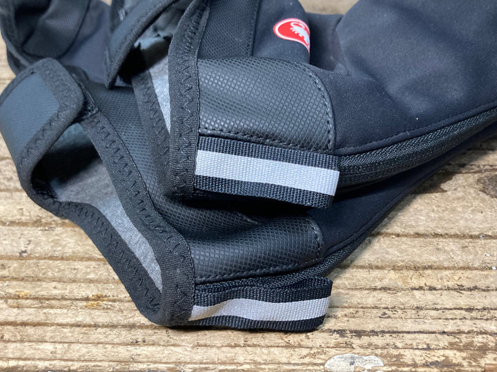 JX886 カステリ CASTELLI シューズウォーマー 黒 M 裏起毛