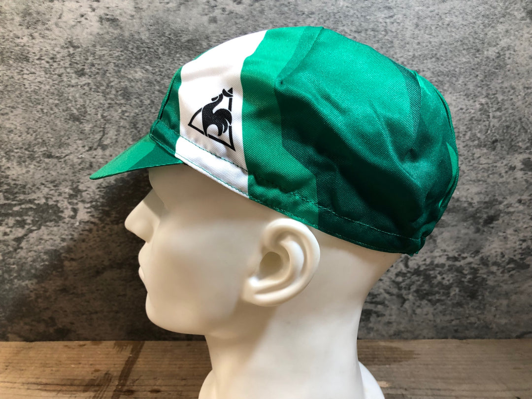 KG233 ルコックスポルティフ le coq sportif サイクルキャップ 緑 M-L TOJ