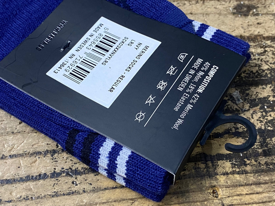 KC698 ラファ Rapha MERINO SOCKS REGULAR ソックス 紺 L