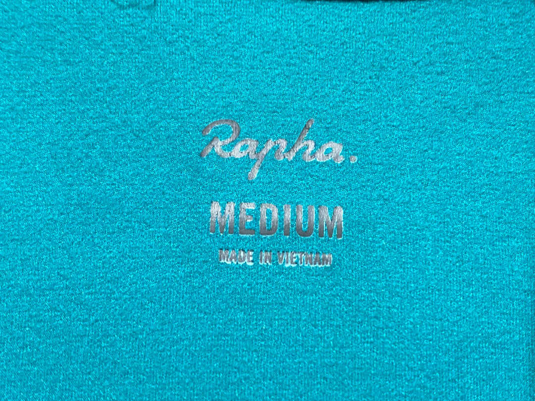 JO459 ラファ rapha ロングスリーブ 長袖 サイクルジャージ ターコイズグリーン M 裏起毛